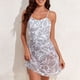 thumbnail image 4 of Gibobby Trajes de Baño para Mujer Mono de hombro para mujer con traje de baño estilo falda Conjunto de dos piezas Traje de baño estampado(Gris,G), 4 of 5