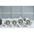 thumbnail image 2 of Ambesonne Cartoon Throw Pillow Cover 4 Pack, Feed Me Words Shark, 16", Multicolor, 2 of 7