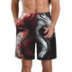 thumbnail image 1 of Fotbe Cool Black And White Dragon Trajes de Baño Estampados para Hombre, Shorts de Verano de Secado Rápido, Ropa de Playa, Bañadores-XX-Large, 1 of 6