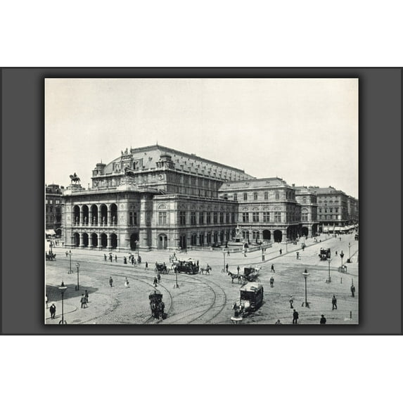 24"x36" Gallery Poster, vienna state opera in vienna Vienna Hofoper (now Staatsoper), pictured in 1898