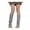 Grey, variant on 1 Pair Winter Leg Warm Ribbed Knit Strips Stretchy Fit Knitting Calf Socks with Heel Hole for Party Sports Yoga Dance