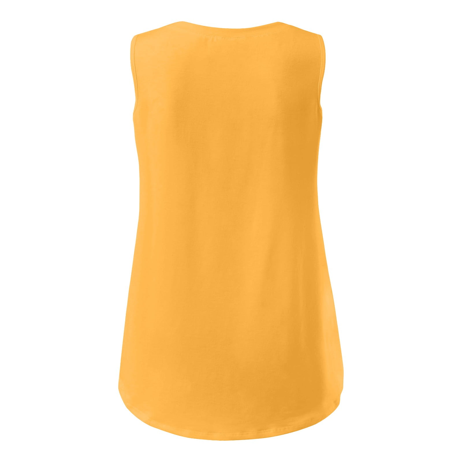 Women's Casual Solid Color T-Shirt Comfortable Fit Stretchable Soft Fabric Breathable Tank Top for Everyday Wear - image 4