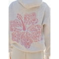 thumbnail image 6 of Women’s Oversized Hibiscus Graphic Embroidery Hoodie Preppy Cotton Sweatshirt for Teen Grils, 6 of 6