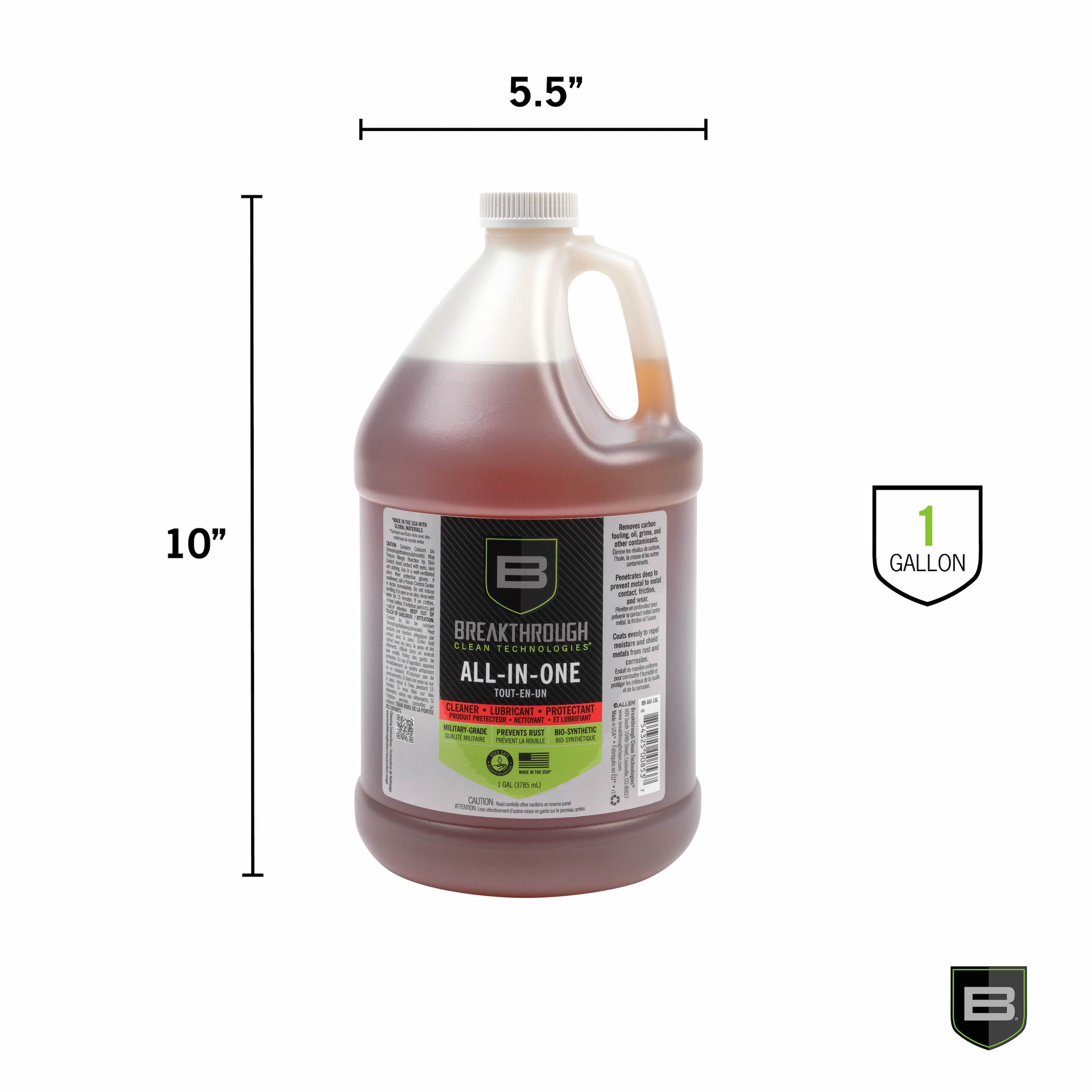 Breakthrough Clean Technologies® Battle Born Bio-Synthetic All-In-One (Clp) Cleaner, Lubricant, & Protectant, 1-Gallon Can