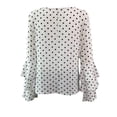 thumbnail image 4 of Women Fashion Loose Polka Dot Long Bell Sleeve Blouse Shirt, 4 of 4