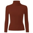 thumbnail image 4 of JIAYUE Sweaters for Women High Neck Knit Pullover Soft Warm Turtleneck Long Sleeve Solid Color For Ladies Casual Winter Wear, 4 of 5