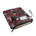 thumbnail image 2 of HELLHERO Bible Case Bag with Pocket Polyester Fabric Book Storage Bag Book Protector Washable Easy Carry Book Case with Waterproof for Mother Book Lovers Gifts, 2 of 8