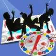 thumbnail image 4 of Niños Adultos Body Twister Moves Mat Tablero Juguete educativo Familia Picnic Deporte al aire libre Juego Pad Methold FN0328-00, 4 of 7