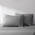 thumbnail image 2 of Home Standard Pillow Cases - 2 Pack - Luxury & Premium Microfiber Bedding Pillow Cases - Envelope Closure - Somky Gray, 2 of 3