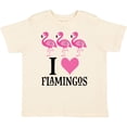 thumbnail image 3 of Inktastic I Love Flamingos Pink Bird Girls Toddler T-Shirt, 3 of 5