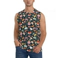 thumbnail image 6 of Daiia Autumn Fox Owl Printed Men's Tank Tops,Casual Soft Sleeveless Gym Muscle Shirts Bodybuilding Tee-XX-Large, 6 of 8