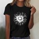 thumbnail image 2 of Tops Cortos para las Mujeres Blusas Impresas Manga Corta Cuello Redondo, Tops de Blusa para las Mujeres Primavera Verano Casual, 2 of 4
