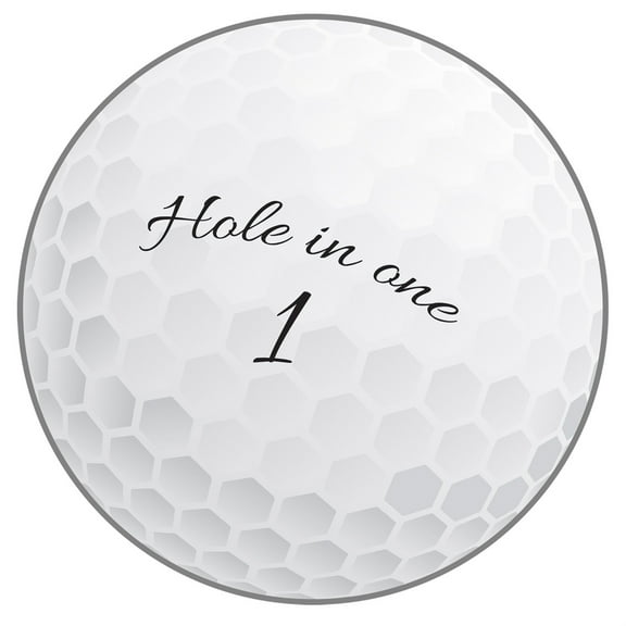 Beistle 53728 White Golf Ball Cutout, 1 Pc