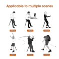 thumbnail image 2 of Qian Portable Telescopic Stool Folding Chairs Travel Stool For Outdoor Activities, 2 of 5