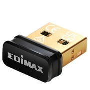 Edimax USB Wi-Fi 4 Adapter for PC, Wireless 802.11n N150 Nano USB Adapter Dongle, 150Mbps, Smallest Wi-Fi 4 Dongle, Win 11 Plug-n-Play, Mac OS, Linux, EW-7811Un V2