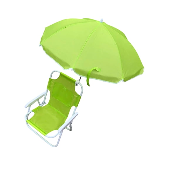 COOLHOOD Outdoor Beach Chair With Adjustable Sun Shade Metal Frame Foldable Design For Park Camping And Seaside Relaxation
