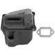 thumbnail image 2 of Muffler Dual Port Iron Wearresistant Exquisite Craftsmanship Chain Saw Muffler for Stihl 044 046 Ms440 Ms460 Chain Saw, 2 of 5