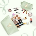 thumbnail image 6 of DAKIMOE Makeup Bag Cosmetic Bags Organizer Personalized Initial Travel Essentials Toiletry Bag for Birthday Christmas Girlfriend Teacher Valentines Day Gifts, 6 of 9