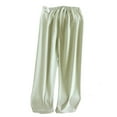 thumbnail image 2 of YHAJDS Maternity Sleep Pants Velvet Soft Thermal Solid Color Over The Belly Adjustable Pants Long, 2 of 3