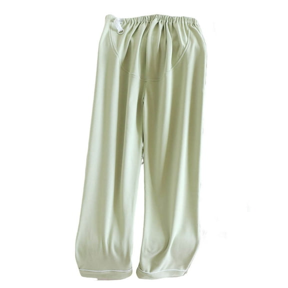 Busydd Women's Pants Winter Warm Fuzzy Fleece Elastic Waist Pajama Pants Women Casual Comfy Baggy Home Sleep Pajama Pants L