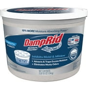 2PK DampRid 64 Oz. Hi-Capacity Fragrance Free Moisture Absorber with Microban