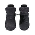 thumbnail image 2 of Kids Thinsulate Lining Waterproof Snow Ski Mittens, Black, 10-12Y, 2 of 3