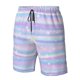 thumbnail image 4 of Balery Striped Gradient Traje de Baño Estilo Hawaiano para Hombre, Shorts de Secado Rápido con Bolsillos-Large, 4 of 6