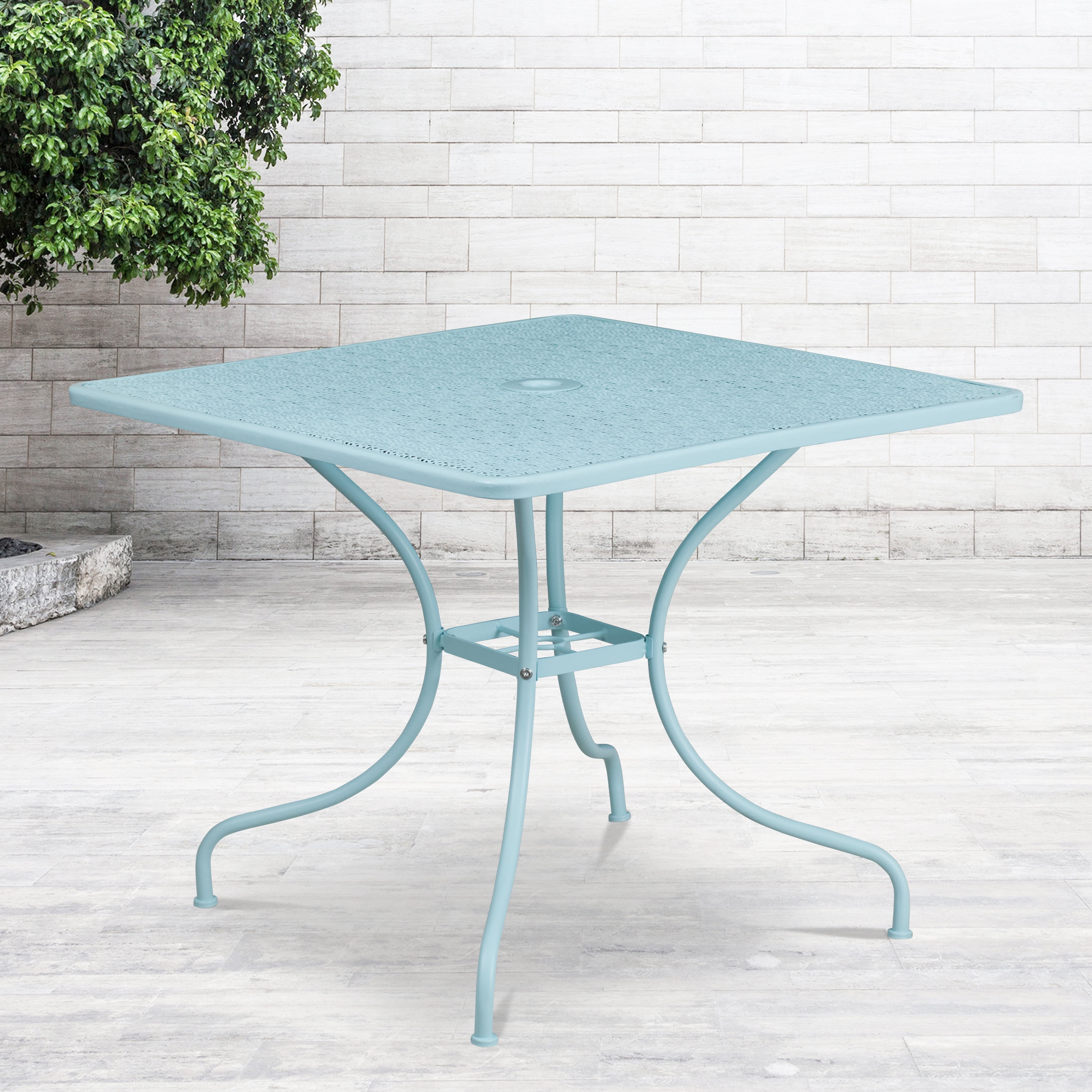 Steel Patio Table With Umbrella Hole - Amazon Com Outdoor Patio Metal Dining Table With Umbrella Hole Outdoor Patio Garden Furniture 4 Seats Black Patio Lawn Garden / Steel patio table with umbrella hole.