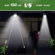 thumbnail image 3 of Lámpara solar para exteriores, paquete de 4, 150 LED, sensor de movimiento, iluminación solar para exteriores, luz solar inalámbrica impermeable, potente seguridad para jardín, 3 of 5