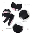 thumbnail image 3 of Baby Girl Clothes Set Long Sleeve Fashion Leopard Sweatshirt Tops + Harem Pants Infant Newborn Girls Spring Fall Outfits Sets, 3 of 5