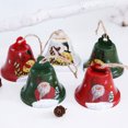 thumbnail image 4 of Wosthever Campanas de árbol de Navidad, campana artesanal de hierro de cáñamo, colgantes tradicionales exquisitos para festivales, diseño de escena, Kits de decoración para fiestas Rojo Wosthever HA070665-01, 4 of 6