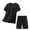 Black, variant on Men's Cool Mesh Workout Outfit, Quick Dry Breathable Athletic Tee & Lightweight Gym Shorts with Zipper Pocket Big and Tall Size M-5XL White