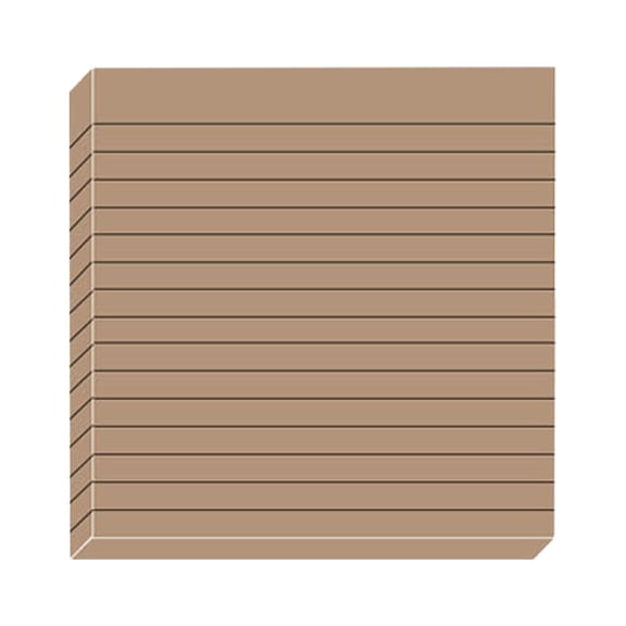 Lined Sticky Notes, 3x3 Inches Sticky Notes with Lines, Self-Stick Notes Bright Color, Easy to Stick for Home, Office, Notebook, 30 Sheets/Pad (1 Pad/Brown)