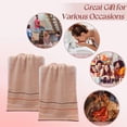 thumbnail image 2 of Laklulu Toallas de Mano de algodón, Toalla de Mano Suave y Absorbente para baño, Hotel, Spa, Gimnasio, Juego de 2, 33 * 73 cm, 2 of 5