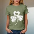 thumbnail image 4 of vigerkar Women's St Patrick's Day T-Shirt Lucky Irish Shamrock Graphic Tees Tops (Light Green, S), 4 of 8