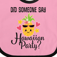 thumbnail image 4 of Inktastic Hawaiian Party Pineapple Girls Baby Bib, 4 of 4