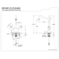thumbnail image 2 of Kingston Brass KS1495AX Two Handle Vessel Sink Faucet with Optional Cover Plate, 2 of 2