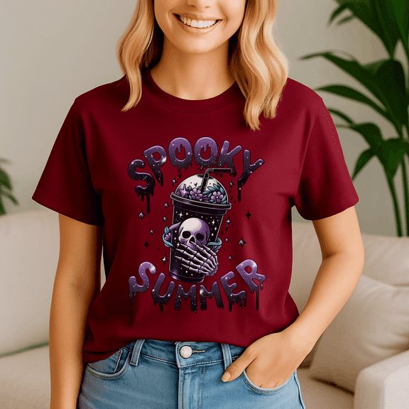 Summerween Shirt, Summer Halloween TShirt, Cute Spooky Ghost Tee, Halloween Shirt, Halloween Gift, Ghost Beach , Pumpkin Spooky Season ,Summerween Vibes
