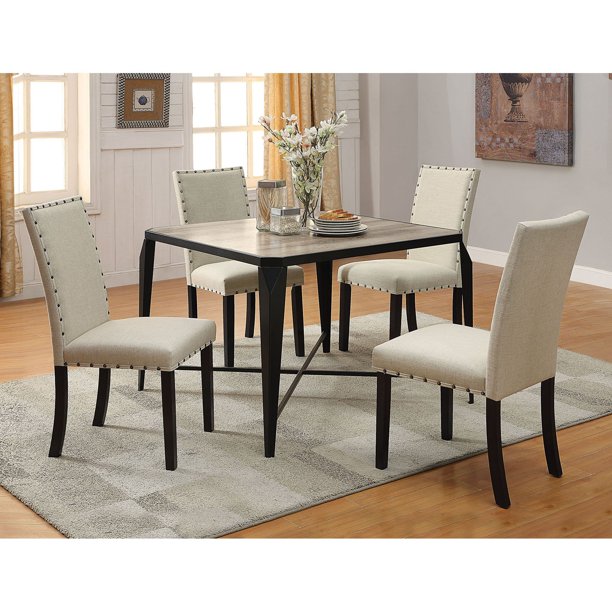 Acme Furniture Old Lake II 5 Piece Rectangular Dining Table Set
