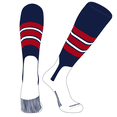 thumbnail image 1 of PEAR SOX OTC Baseball Softball Stirrup Socks (E, 7in) Navy, Red, White (XL), 1 of 3