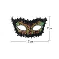 thumbnail image 3 of Xfvqtps Mardi Gras Mask for Women Masquerade Masks Half Face Feather Glitter Rhinestone Carnival Mask for Makeup Performance Ball Party Red, 3 of 5