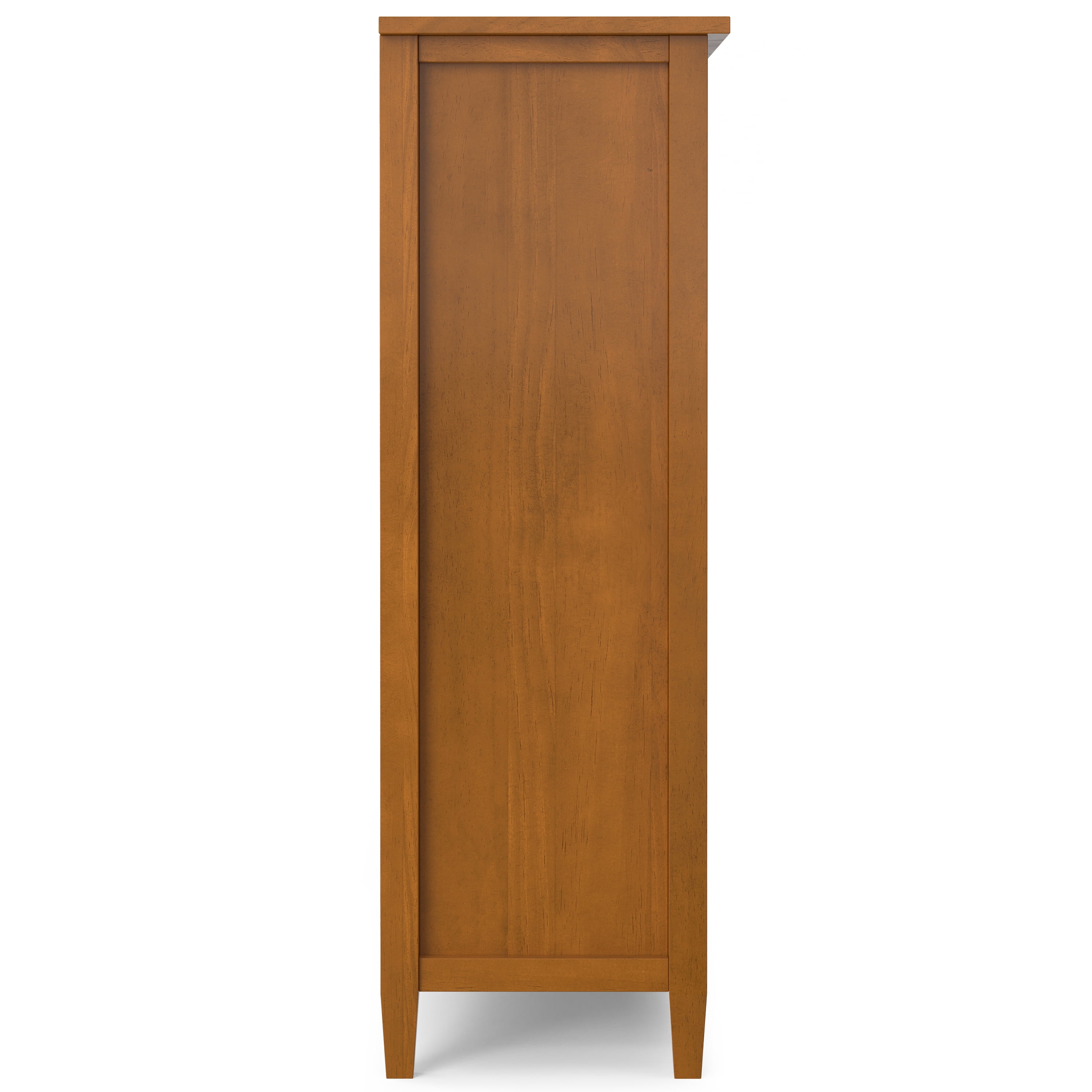 Simpli Home Warm Shaker SOLID WOOD 48 inch x 44 inch Transitional 9 Cube Storage in Light Golden Brown