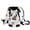 White, variant on Portable 4-Point Pet Chest Carrier Backpack for Small Medium Dogs Cats, Adjustable Single Double Shoulder Pet Travel Bag, Breathable Pet Outgoing Carrier