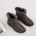 thumbnail image 6 of Dakaela Women Snow Boots Winter Fleece Lined Warm Slip on Ankle Booties Waterproof Outdoor Walking Shoes, 6 of 8