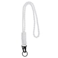 thumbnail image 1 of Cinta de paracord trenzada de alta resistencia Uxcell, llaveros de cinta de paracord para portador de tarjeta de identificación, cámara, billetera, llaves, supervivencia al aire libre, blanca, 1 of 6