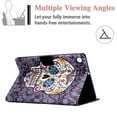 thumbnail image 4 of Galaxy Tab A8 10.5 inch Case SM-X200/SM-X205/SM-X207, Allytech Premium PU Leather Multi-Angle Viewing Angles Stand Smart Auto Sleep Wake Folio Cover for Samsung Galaxy Tab X200 2022, Skeleton, 4 of 6