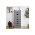 thumbnail image 7 of Home Emporium Bianca 9 Drawer Dresser, Tall Dressers For Bedroom, Kids Dresser With Storage Shelves With Drawers, Office File Cabinet With 200 Lbs Capacity-Color:Gray, 7 of 7