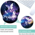 thumbnail image 4 of LQCrafK Mouse Pad with Wrist Support, Ergonomic Mouse Pad with Memory Foam Wrist Rest Cushion, Non-Slip Rubber Base Gaming Mice Pad for Home Office Computer Laptop, 4 of 14