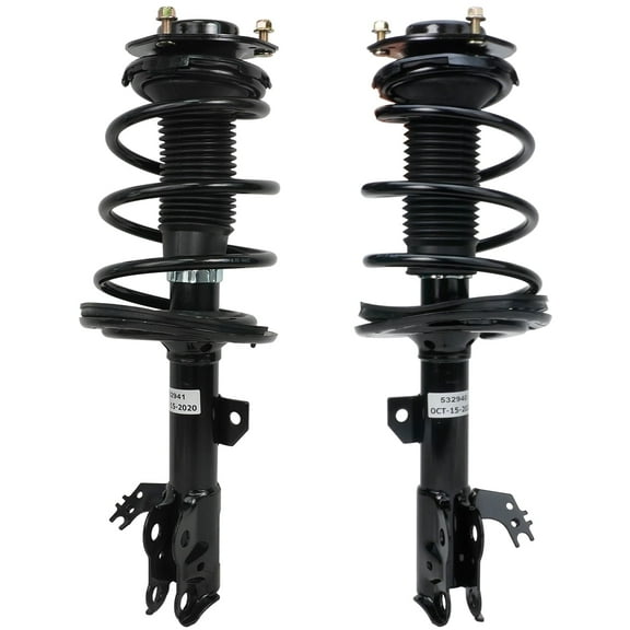 Detroit Axle - Front Driver & Passenger Side Complete Quick Strut & Spring Assembly Replacement for 2012-2017 Toyota Camry