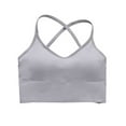 thumbnail image 2 of Blczomt Plus Size Sports Bras for Women Cross Back Spaghetti Straps Yoga Gym Bras, 2 of 9